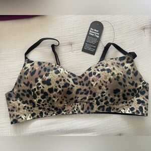Eby leopard print one piece contour bra size medium